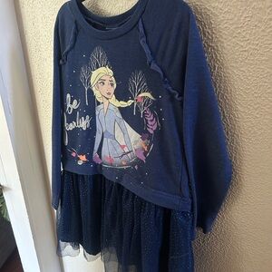 Blue Elsa Graphic Dress
